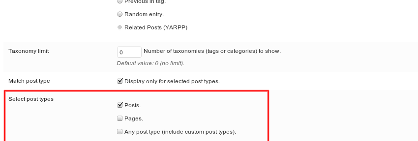 How to add upPrev for pages or custom post types?
